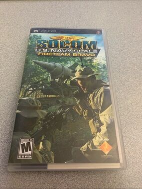 Sony PSP Game - SOCOM U.S. Navy SEALs Fireteam Bravo CIB Complete